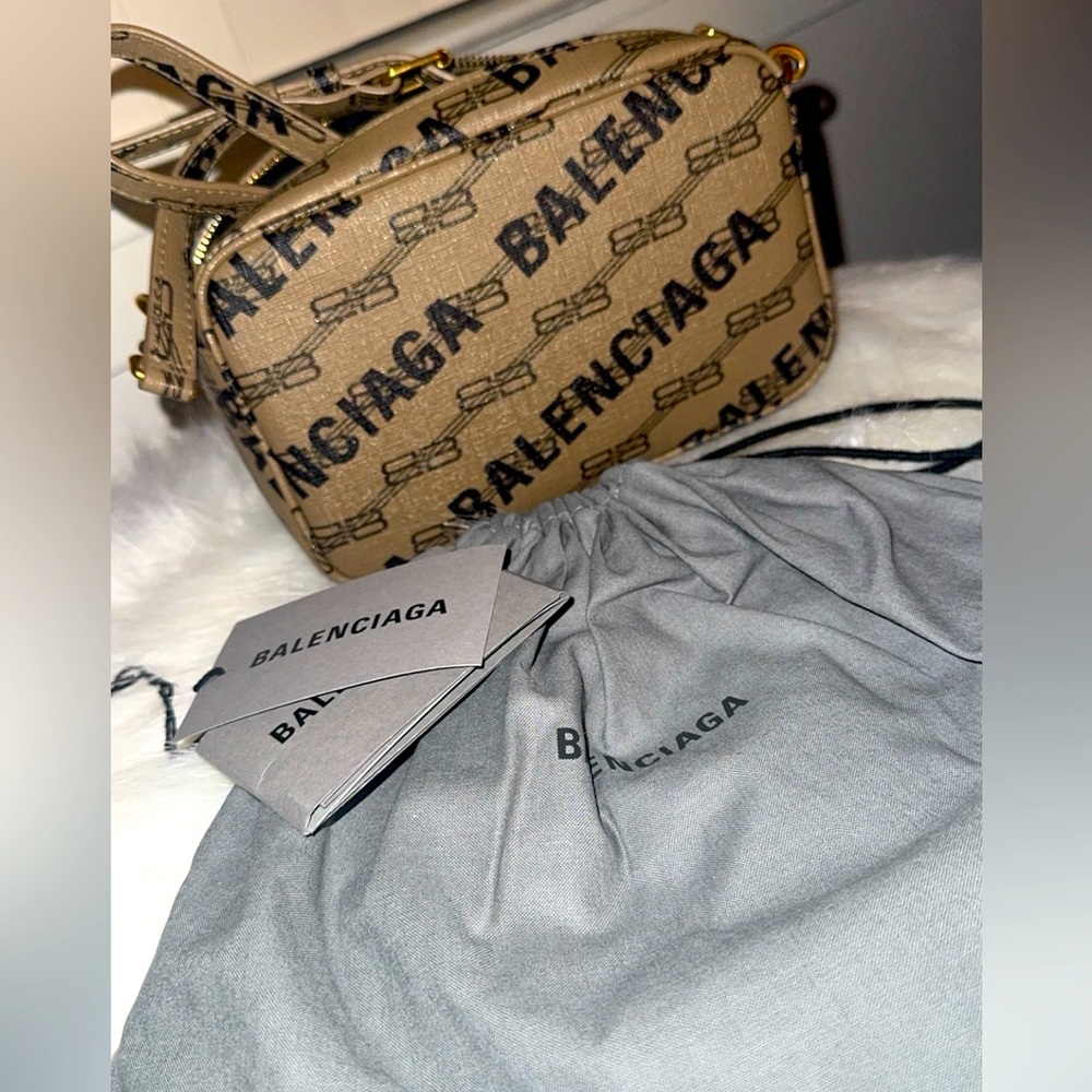 BALENCIAGA Small Monogram Signature Camera Bag